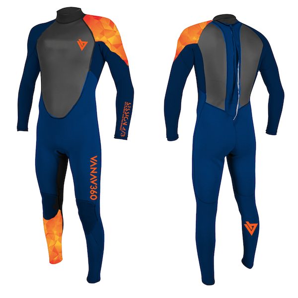 Kids SESSION Backzip wetsuit 4/3