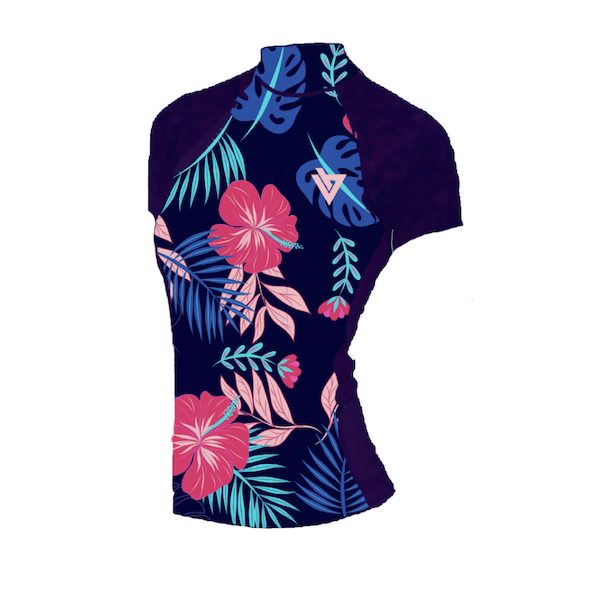 Rash Guard Women Short - Floral