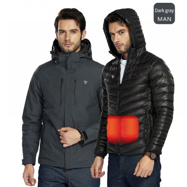 Men Waterproof Winter Thermal Heat Jacket
