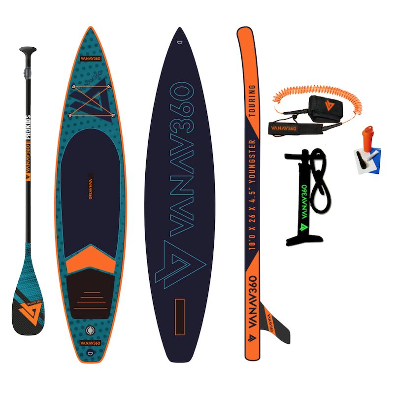 VANAV360 Youngster Touring 10'0 Inflatable SUP + Carbon Paddle