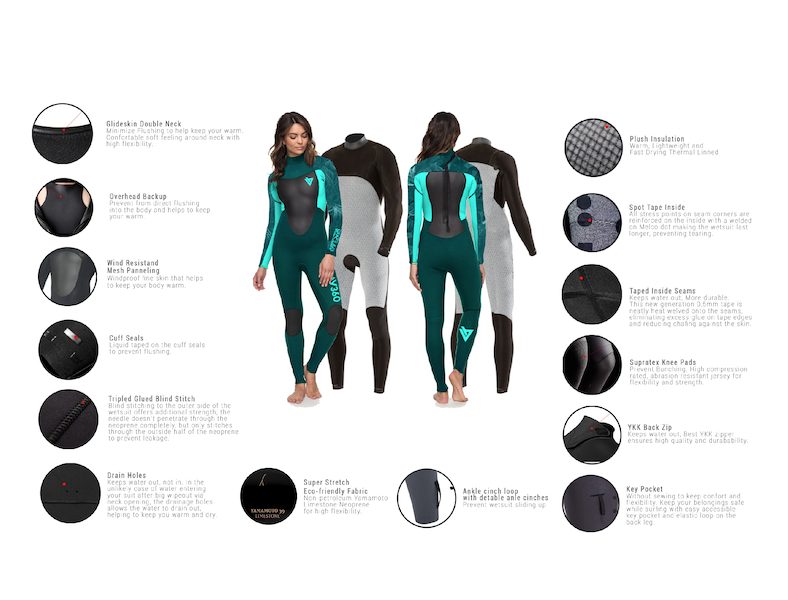 SPACE Women Backzip wetsuit 5/3